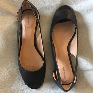 Lands End black flats size 7.5